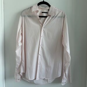 Theory L/S Sylvain Button-up in Light Pink